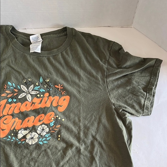 Delta Olive Green amazing grace Graphic Tee - Picture 5 of 9